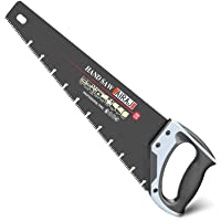 AIRAJ Serrucho universal 450mm - Serrucho de costilla para cortar madera y carpintería- 11 dientes-pulgada-Material dual…